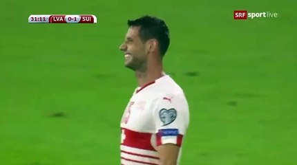 Dzemaili (Penalty missed)  HD - Latvia	0-1	Switzerland 03.09.2017