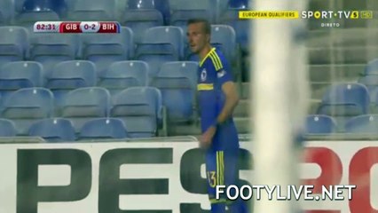 Senad Lulic Goal HD - Gibraltar 0 - 3	 Bosnia & Herzegovina 03.09.2017 HD