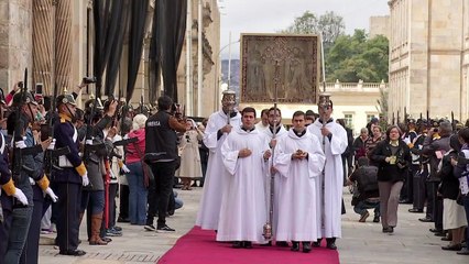 La Virgen de Chiquinquirá llega a Bogotá para visita del papa
