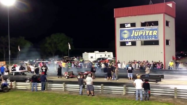 Drag Racing SWB Chevy Truck And a Malibu Drag Race