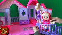 Para baño con manzanilla de dibujos animados de la familia de Barbie bañar a mi madre muñeca juegos Steffi niñas