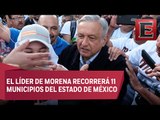 AMLO realiza gira por Edomex en favor de Delfina Gómez