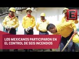 Los brigadistas mexicanos que lucharon contra los incendios en Chile