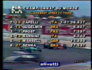 Gran Premio di Francia 1990: Sorpasso di Prost a Gugelmin e intervista a Vergani