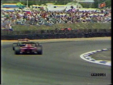 Gran Premio di Gran Bretagna 1990: Sorpasso di Prost a Boutsen, pit stop di A. Senna e Patrese e ritiro di Nannini