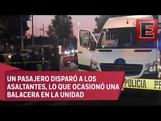 Asalto a transporte público en Iztapalapa deja un muerto