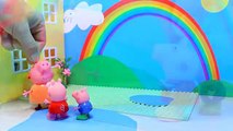 Nuevo Niños para Peppa Pig Peppa Pig arco iris de dibujos animados después de la lluvia