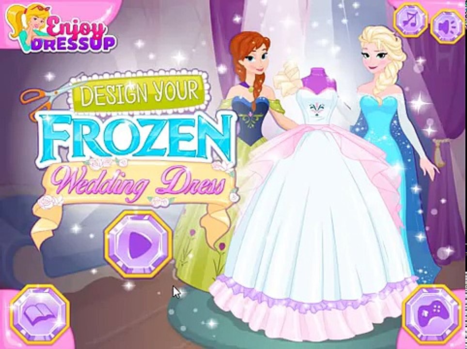 Mejor dibujos animados Niños diseño Vestido para congelado Juegos Niños vídeo Boda su su