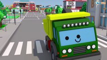 Ambulance Car Rescue in the city w Police Car & Race Cars 3D Animation Cars Team Cartoons