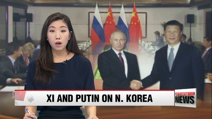 Putin and Xi agree to 'appropriately deal' with N. Korea after nuclear test