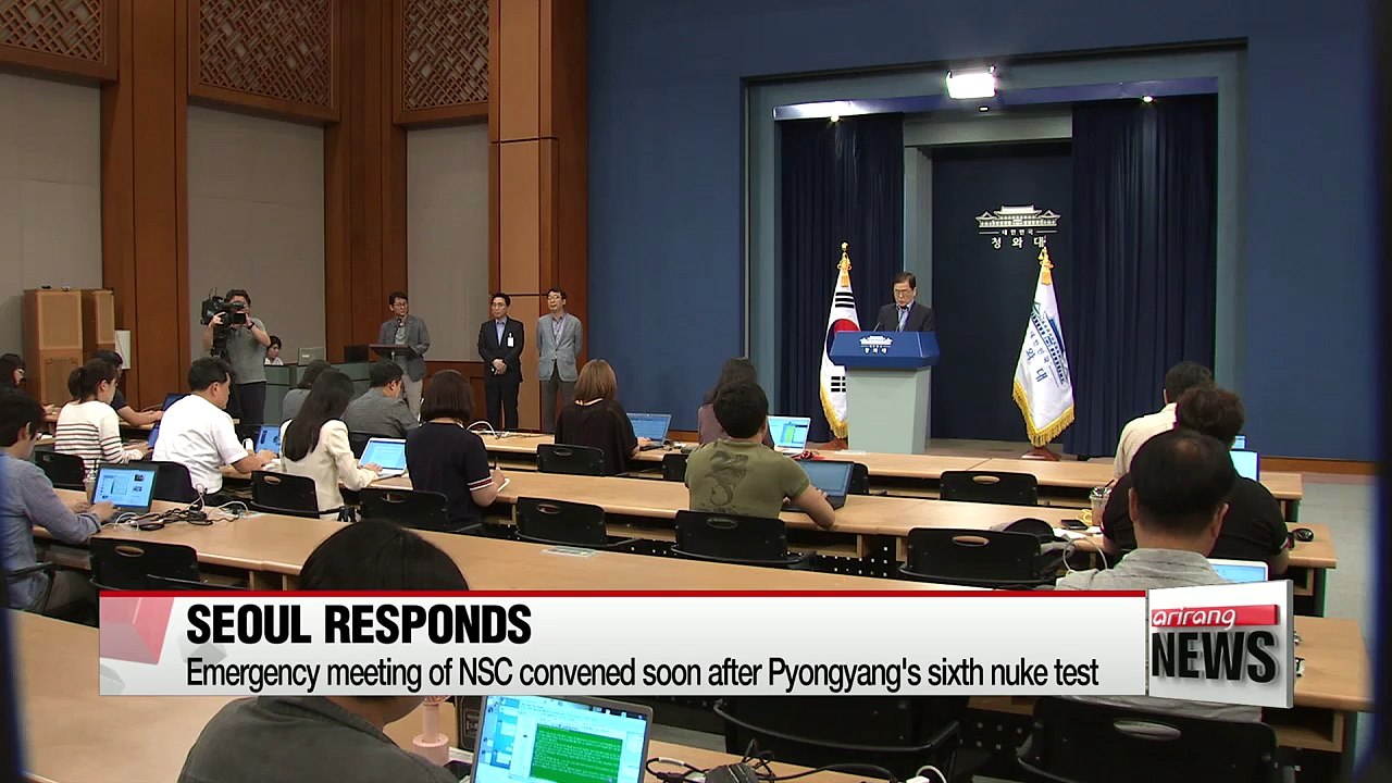 President Moon calls for 'strongest possible' response to North Korea's nuclear test