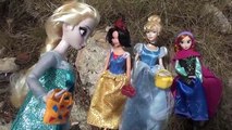 Frozen Elsa & Anna Easter Egg Hunt - Disney Princess Dolls Surprise Eggs Opening - with Ha