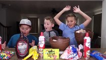 Dulces desafío crema comer huevo comida gigante hielo Niños helado con frutas y nueces sorpresa Chocolate challe real