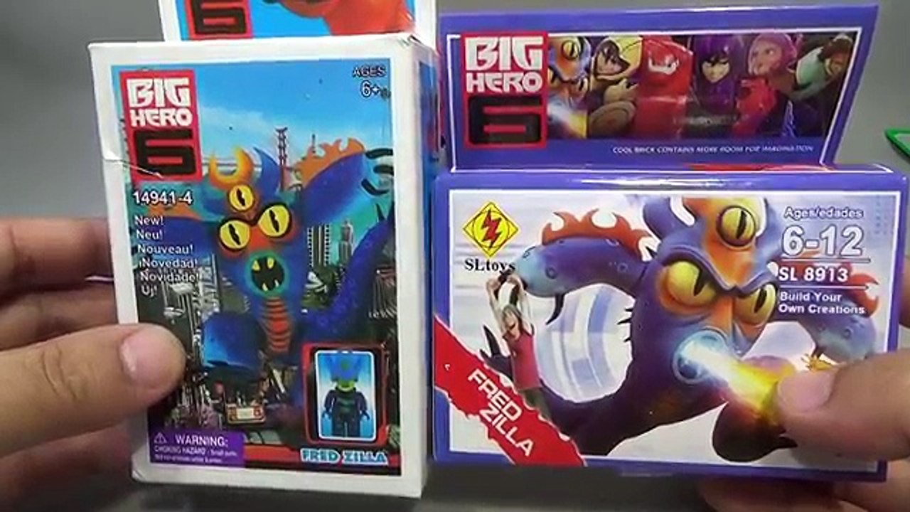 Gros chiffres aller aller héros mini- Big Hero 6 Thomas archéologique et assemblé faux commentaires Lego Creo 6 Tomago lego