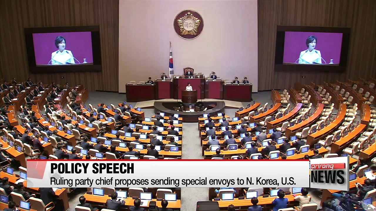Ruling party chief proposes dispatching special envoys to N. Korea, U.S.