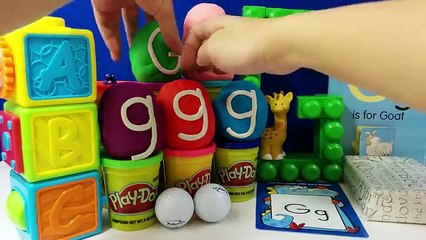 The Letter G with ABC Surprise Eggs - G is for Green Arrow Goofy Gru Gus The Letter G with