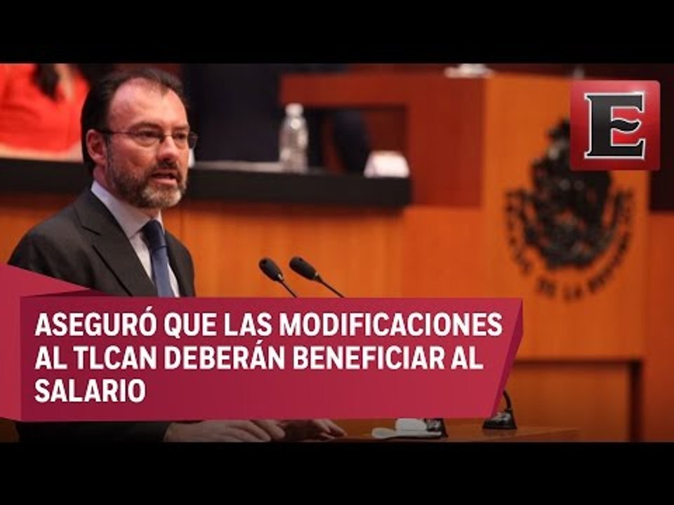 Videgaray comparece ante el Senado
