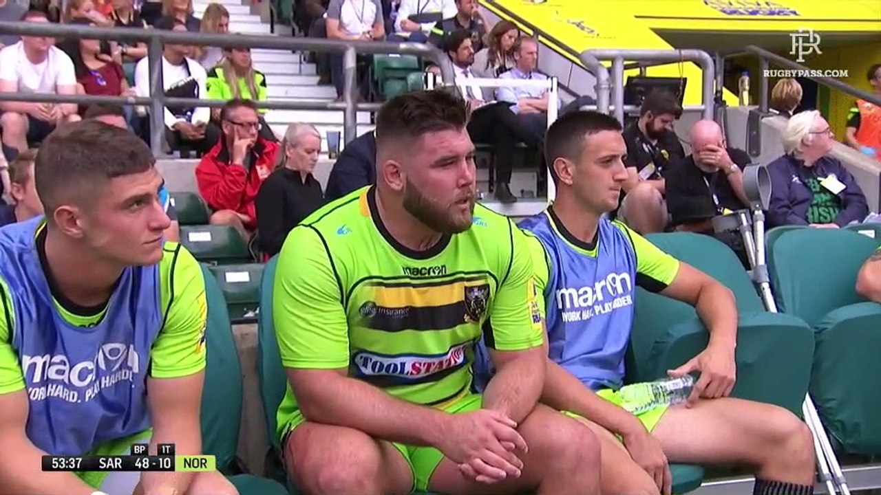 Saracens v Northampton - 2nd Half - RD 1 - Aviva Premiership 2017