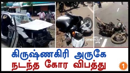 நடந்து சென்றவர்கள் மீது கார் மோதியதில் 4 பேர் பலி-வீடியோ