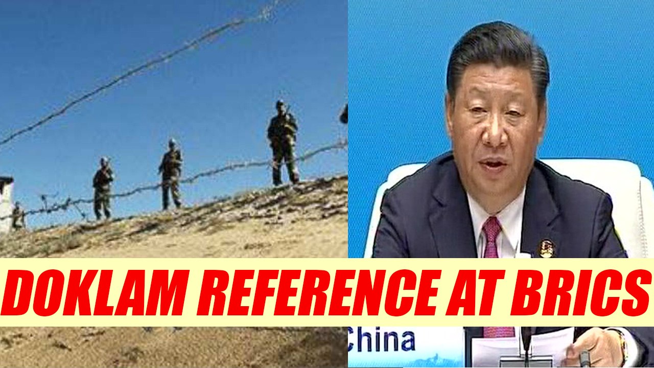 BRICS Summit:  Xi Jinping talked about peace, hinting at Doklam | Oneindia News