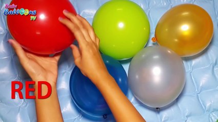 Top Five Glitter Colours Balloons - Learn Colours With Balloons With Balloon Popping Show #1