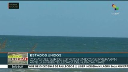 Localidades del sur de EEUU se preparan ante la llegada de "Nate"