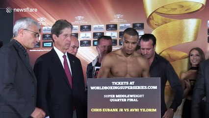 Eubank weighs-in ahead of World Boxing Super Series opener