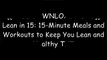 [7otx7.F.r.e.e R.e.a.d D.o.w.n.l.o.a.d] Lean in 15: 15-Minute Meals and Workouts to Keep You Lean and Healthy by Joe WicksJamie OliverToby AmidorAlice Liveing [K.I.N.D.L.E]