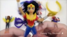 2016 McDONALDS DC SUPER HERO GIRLS MOVIE HAPPY MEAL TOYS FULL SET 8 KIDS MEAL TOYS UNBOXING REVIEW