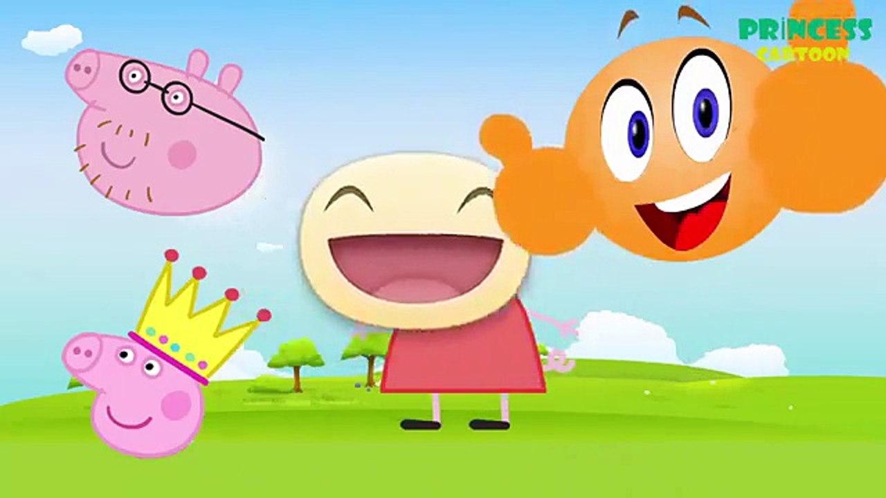 Cabezas incorrectas Pig de la momia Papá Pig George Pig Dedo Familia Rimas Papá Pig