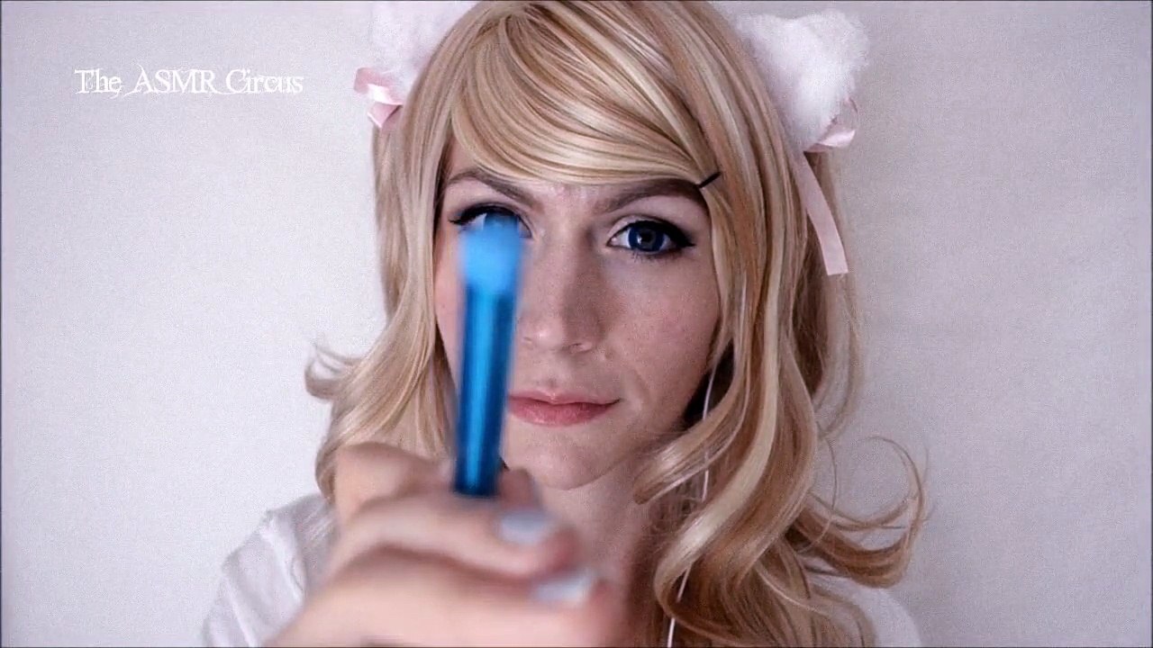 ☆ ASMR Testing your Vision . Follow the Pen & Flashlight ✧*:･ﾟ ☆