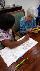 Activity time at Evergreen Cottages in Houston