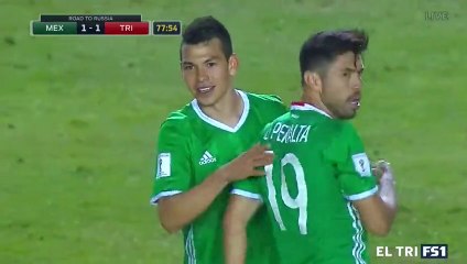 1-1 Hirving Lozano AMAZING Goal - Mexico 1 - 1 Trinidad & Tobago  - 06.10.2017 [HD]