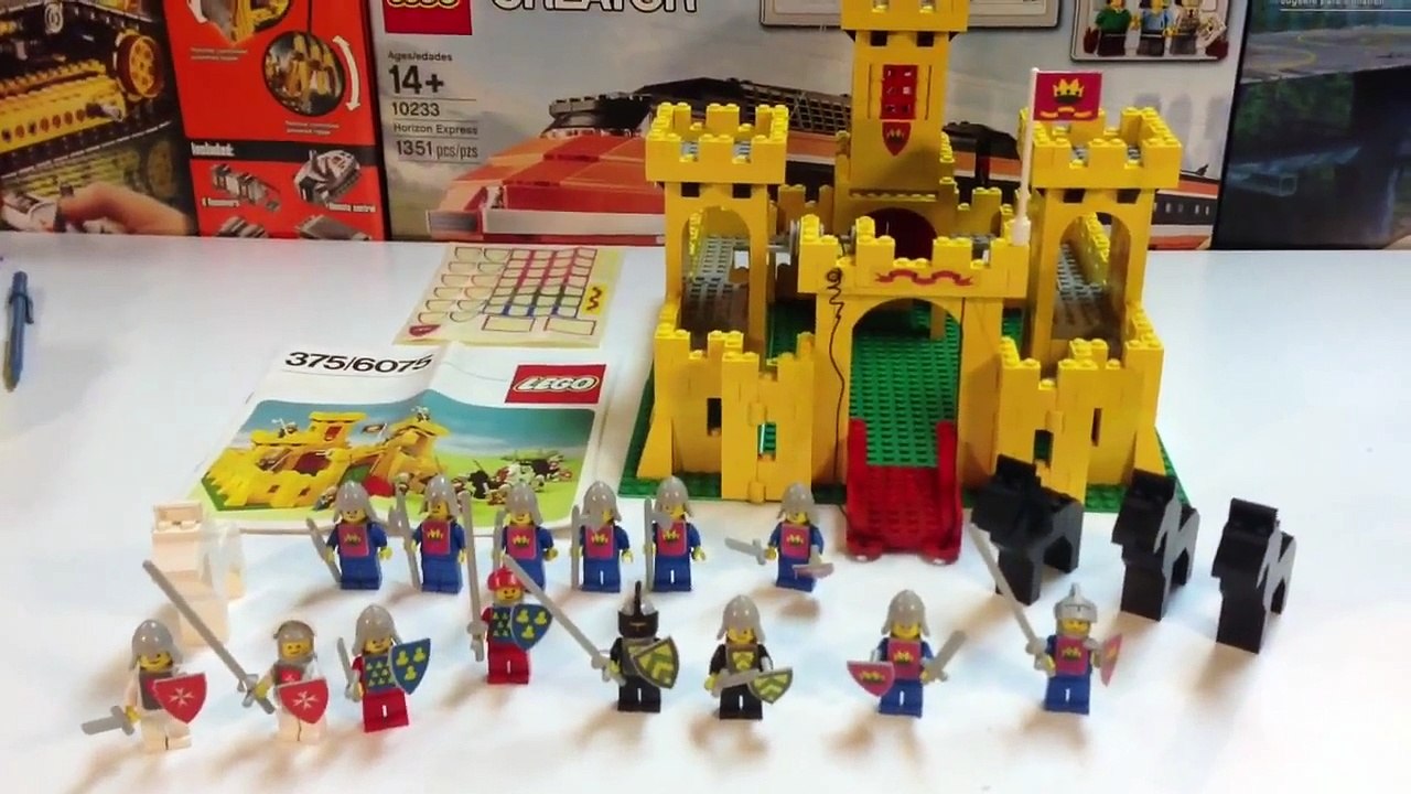 Vintage LEGO 375 6075 Classic Yellow Castle - first LEGO castle