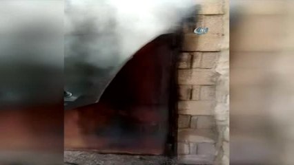 Yangında Patlayan Tüp İtfaiyecilere Zor Anlar Yaşattı