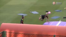 Neymar et Alves affrontent Jesus et Coutinho en tennis-ballon