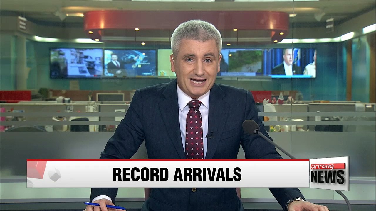 Record number of arrivals at Korea's Incheon Int'l Airport on Friday