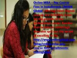 Online MBA - Pay Course Fees in Installments Management degree courses