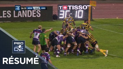 PRO D2 - Résumé Mont de Marsan-Angoulême: 38-12 - J7 - Saison 2017/2018