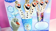 Baking Disney Frozen Olaf Marshmallow Cookie Pops - Cookieswirlc Food Video
