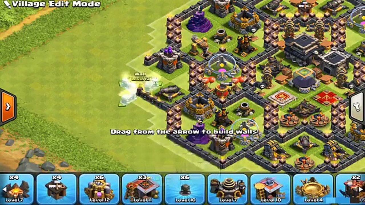Town Hall 9 Th9 Hybird Base 17 With Replays Th9 Trophy Farming Base 17 Clash Of Clans 影片 Dailymotion