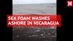 Watch sea foam washing up on coastline after Tropical Storm Nate batters Nicaragua