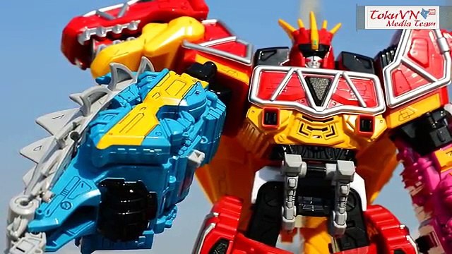 All DX Gattai Zyuden Sentai Kyoryuger new! DX 獣電戦隊キョウリュウジャー! Power Rangers Dino Charge Megazord!