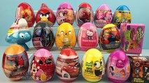 18 Surprise Eggs Spiderman Disney Princess Hello Kitty Shopkins SpongeBob Angry Birds My Little Pony