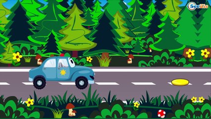 The Orange Crane and The Truck | Construction Trucks & Service Vehicles Cartoons for children