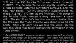 BMW M3 turbo vs Porsche 911turbo