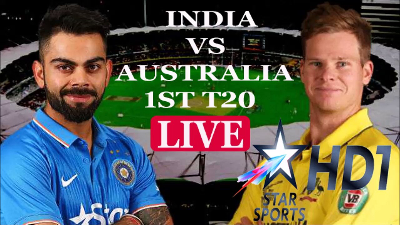 India vs australia 1st T20 live HD
