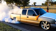 Lone Star Kreations! dropped Silverado Burning out 12inch wide Intros