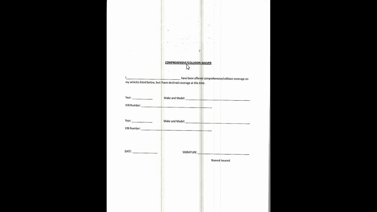 Comprehension and collision form for brokers and agents