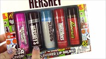 Hersheys Lip Gloss Haul! Chocolate Candy Scented Lip Balm! BubbleYum Reeses Kisses! FUN